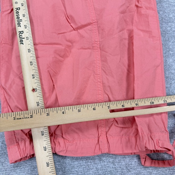 Aerie Womens XXL Coral Pink Cargo Pants Cotton Drawstring Wide Leg MSRP $54 - Picture 8 of 16